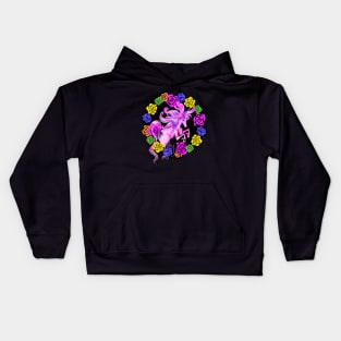 Rainbow Rose Magical Unicorn Kids Hoodie